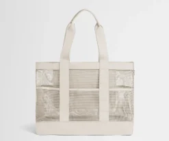 Beach Tote in Salt White