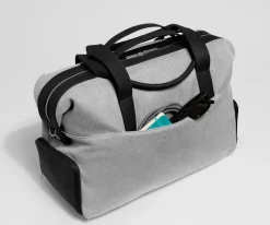 Canvas Overnight Bag in Jet Black