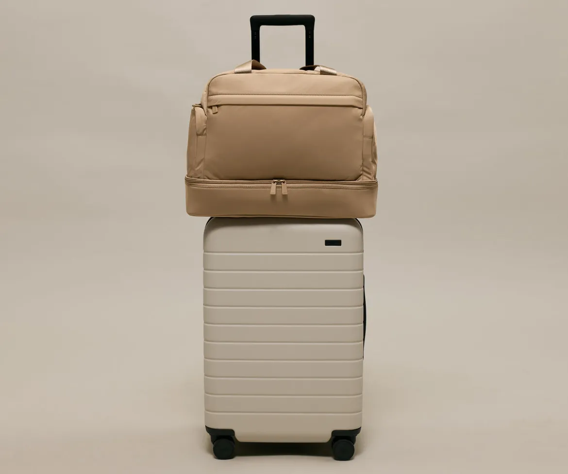 Featherlight Overnight Bag in Camel Brown