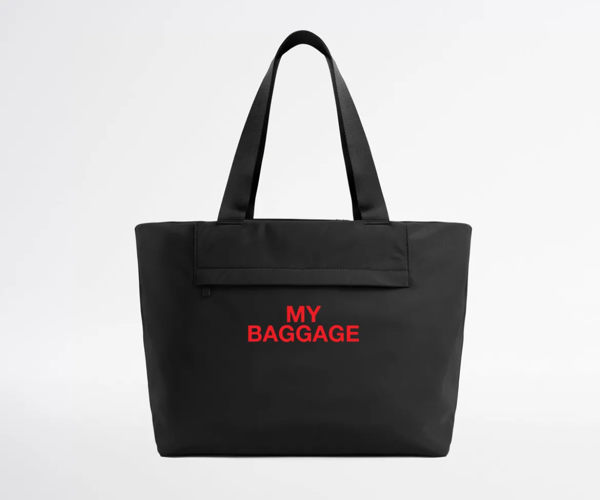 Featherlight Tote in My Baggage (Jet Black)