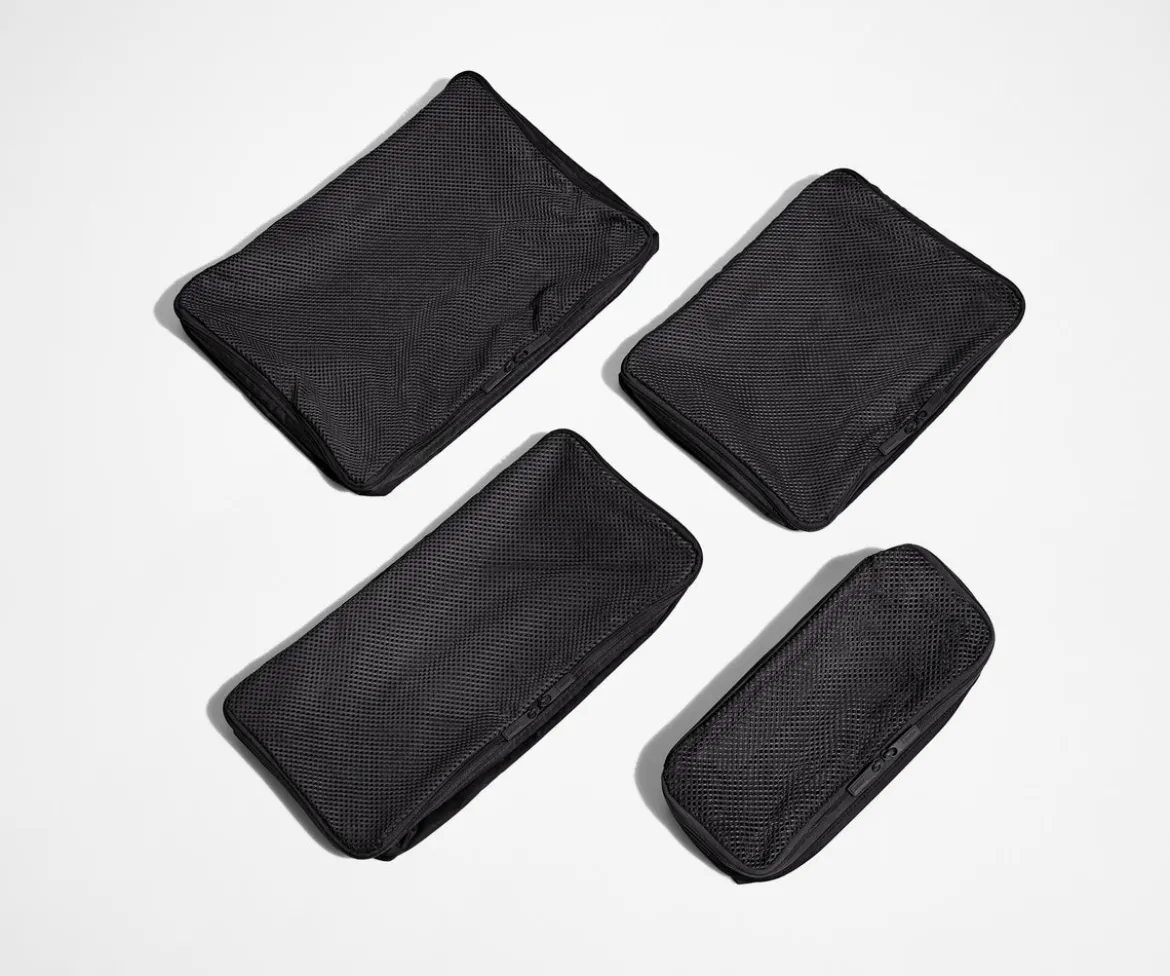 Insider Packing Cubes (Set of 4) in Jet Black