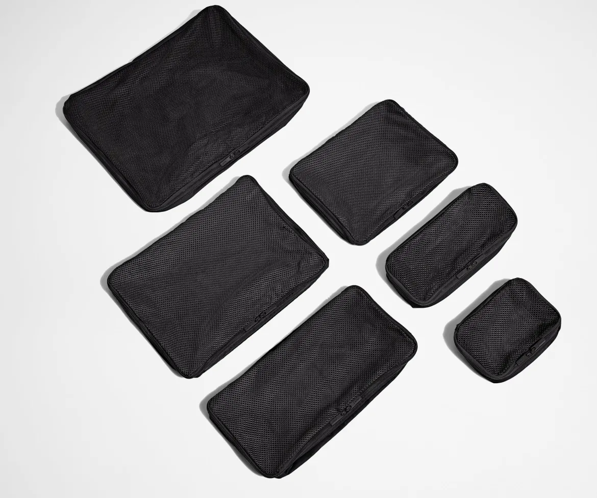 Insider Packing Cubes (Set of 6) in Jet Black