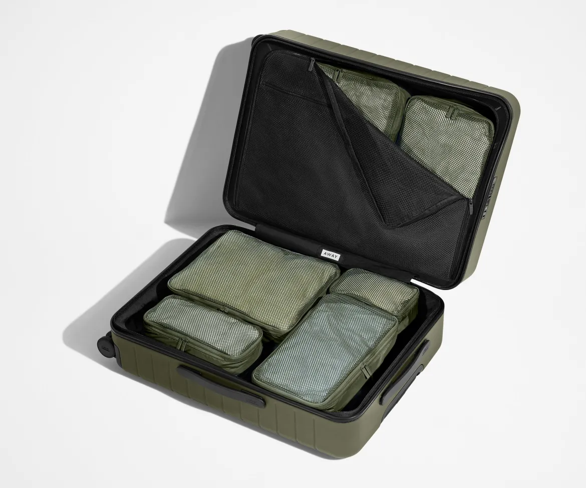 Insider Packing Cubes (Set of 6) in Olive Green