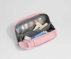 Large Toiletry Bag in Blush Pink