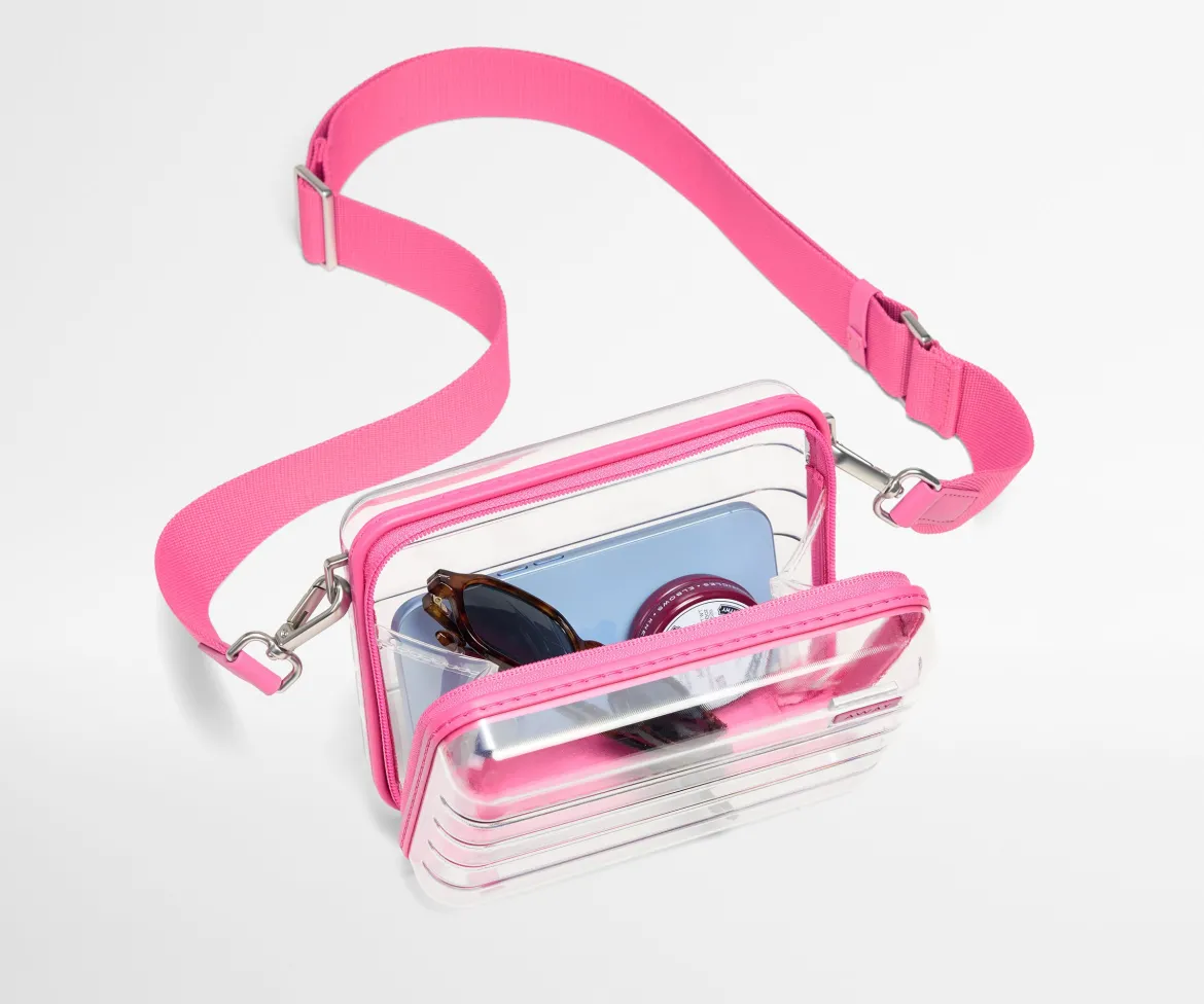 Stadium Bag in Clear/Island Pink