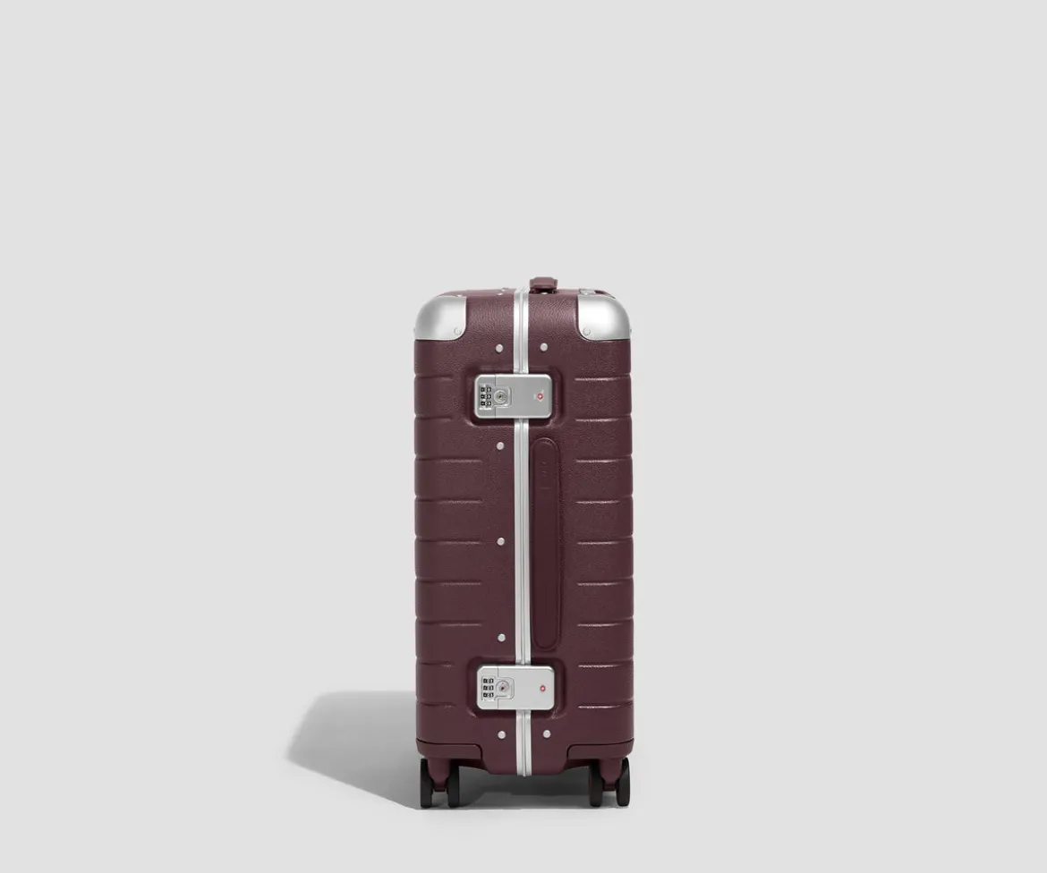 The Aluminum Edge Carry-On in Oxblood Red