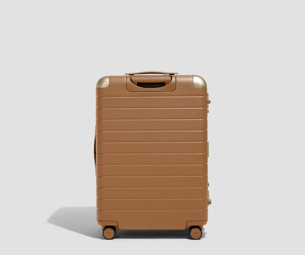 The Aluminum Edge Medium in Cognac Brown