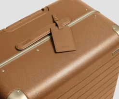 The Aluminum Edge Medium in Cognac Brown