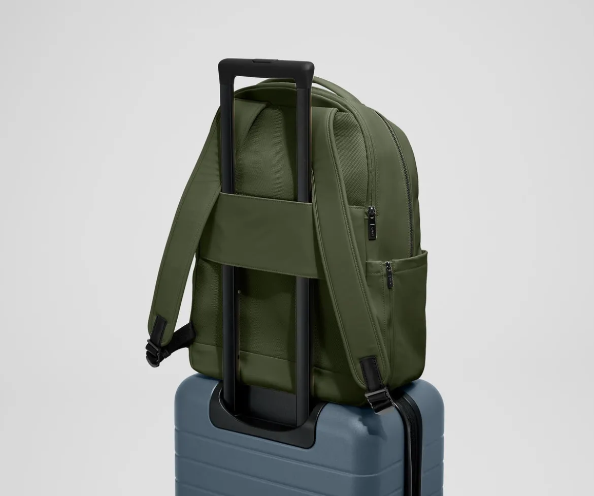 The Commuter Backpack in Olive Green