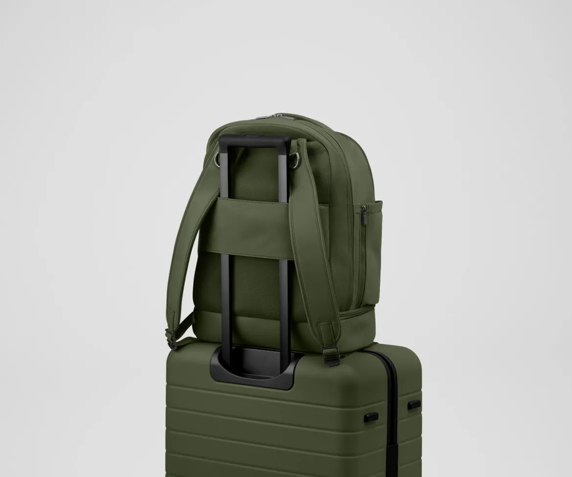 The Double Diaper Backpack in Olive Green
