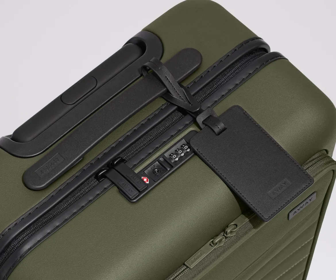 The Executive Bigger Carry-On in Olive Green