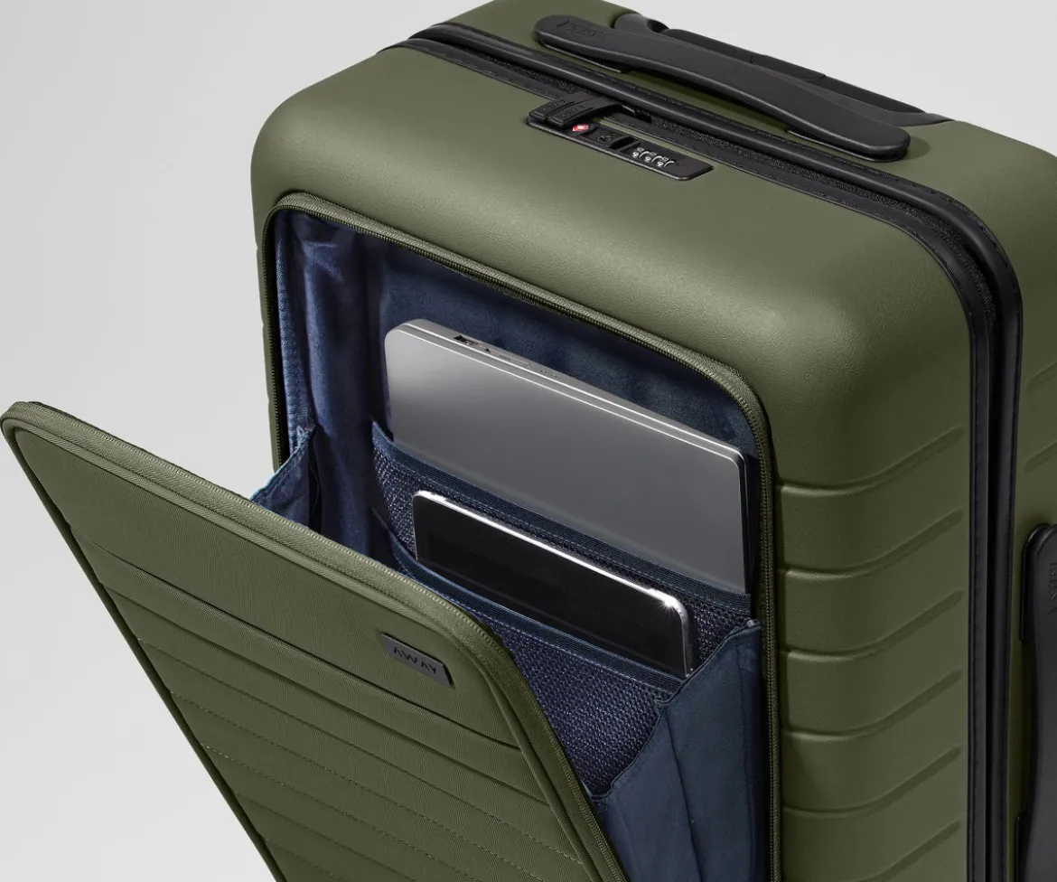 The Executive Bigger Carry-On in Olive Green